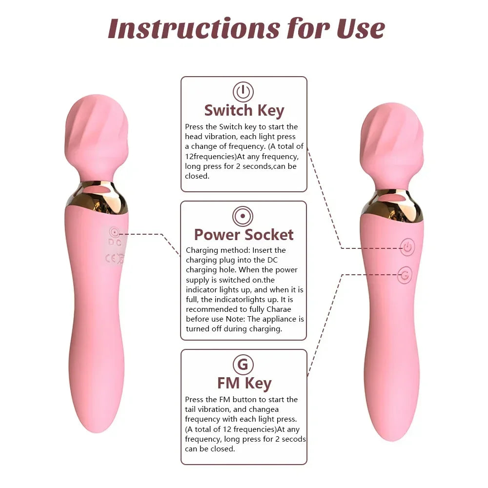 🔥 HeatWand™ - Varita Mágica Premium con Calentamiento y 10 Velocidades