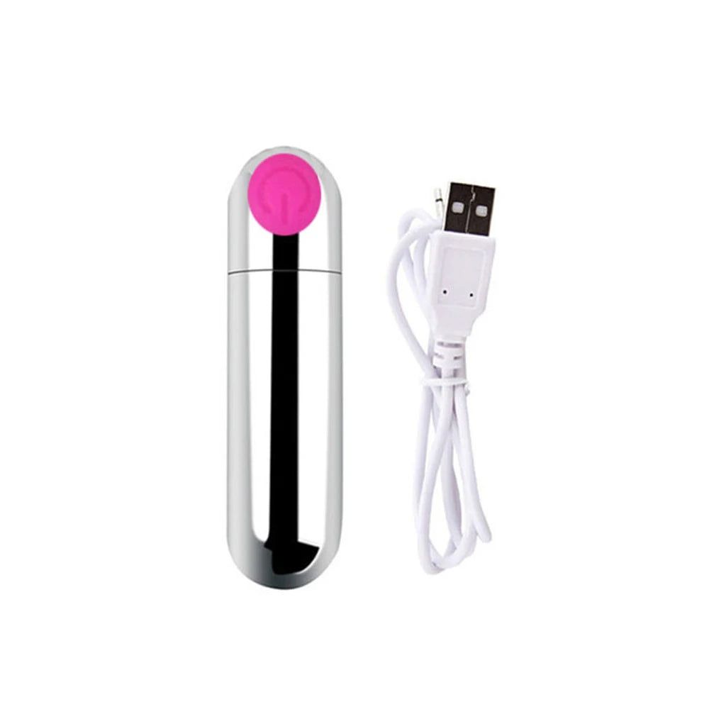 🔥 PowerBullet™ - Vibrador Bullet Recargable USB de 10 Velocidades