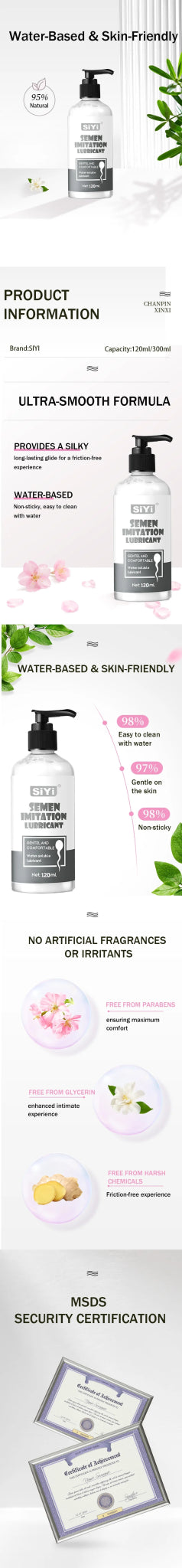 🔥 AquaFlow™ - Lubricante Premium Base Agua con Bomba Dispensadora - Sensualease