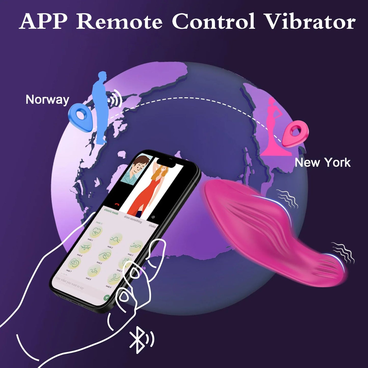 🔥 InvisiblePleasure™ - Vibrador Wearable con Control App Bluetooth - Sensualease