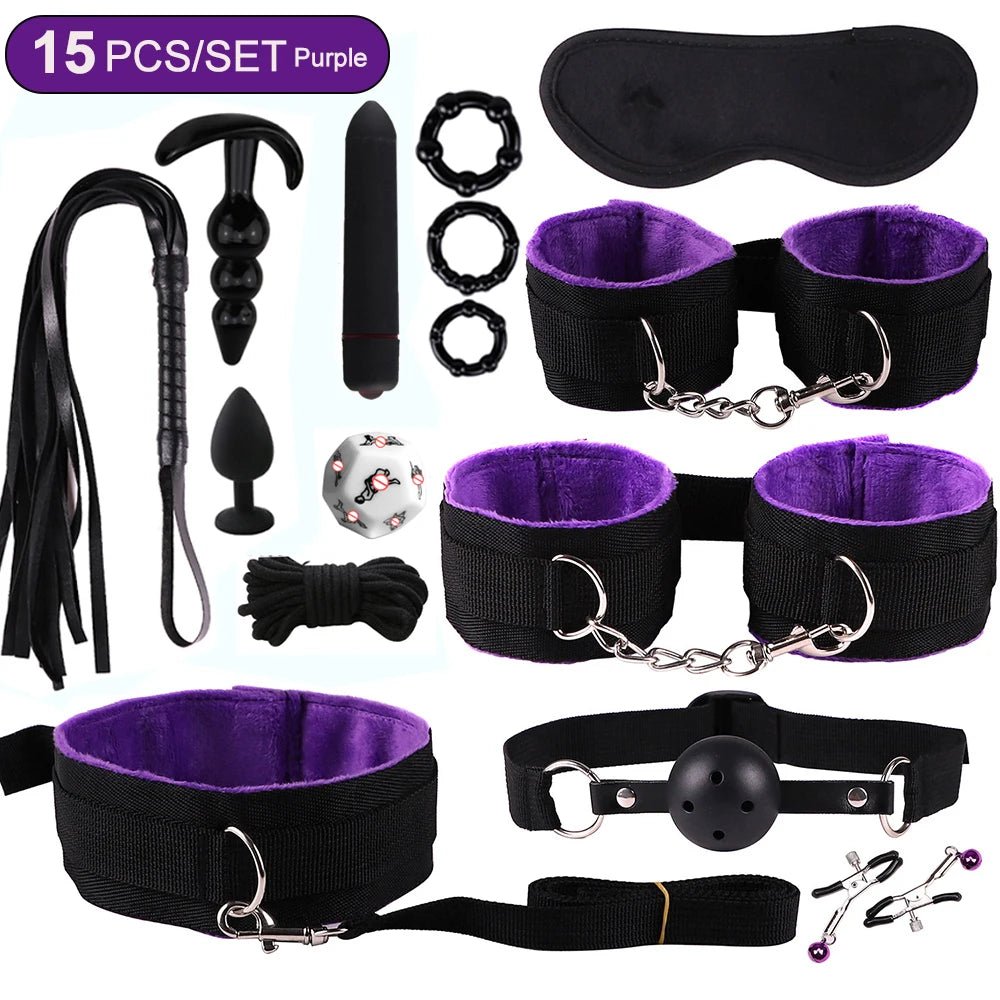 🔥 PassionKit™ - Kit BDSM Completo Premium para Parejas Aventureras (8 Piezas) - Sensualease