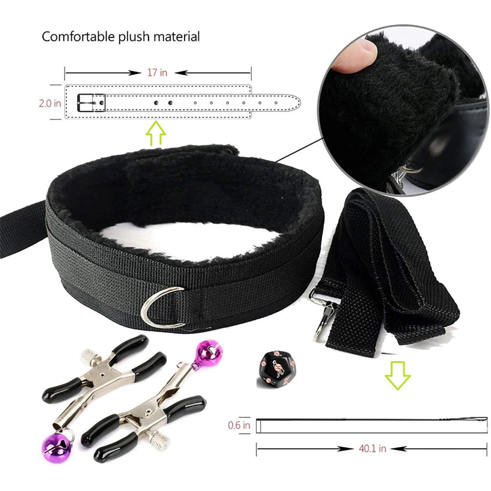 🔥 PassionKit™ - Kit BDSM Completo Premium para Parejas Aventureras (8 Piezas) - Sensualease