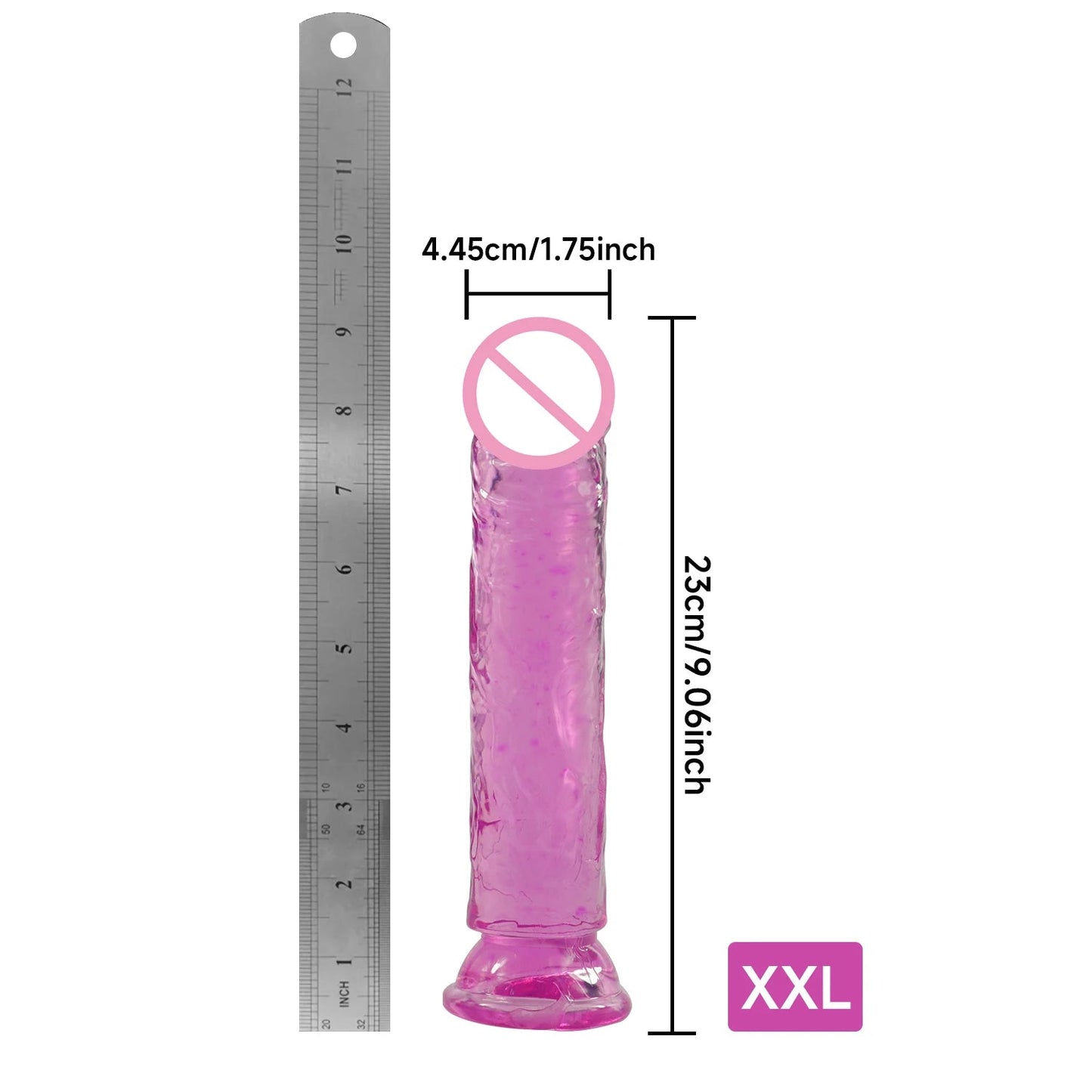 🔥 RealFeel™ - Dildo Realista TPE con Ventosa Premium. Juguetes Unisex - Sensualease