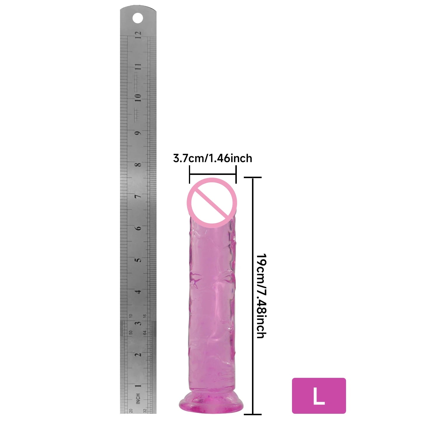 🔥 RealFeel™ - Dildo Realista TPE con Ventosa Premium. Juguetes Unisex - Sensualease