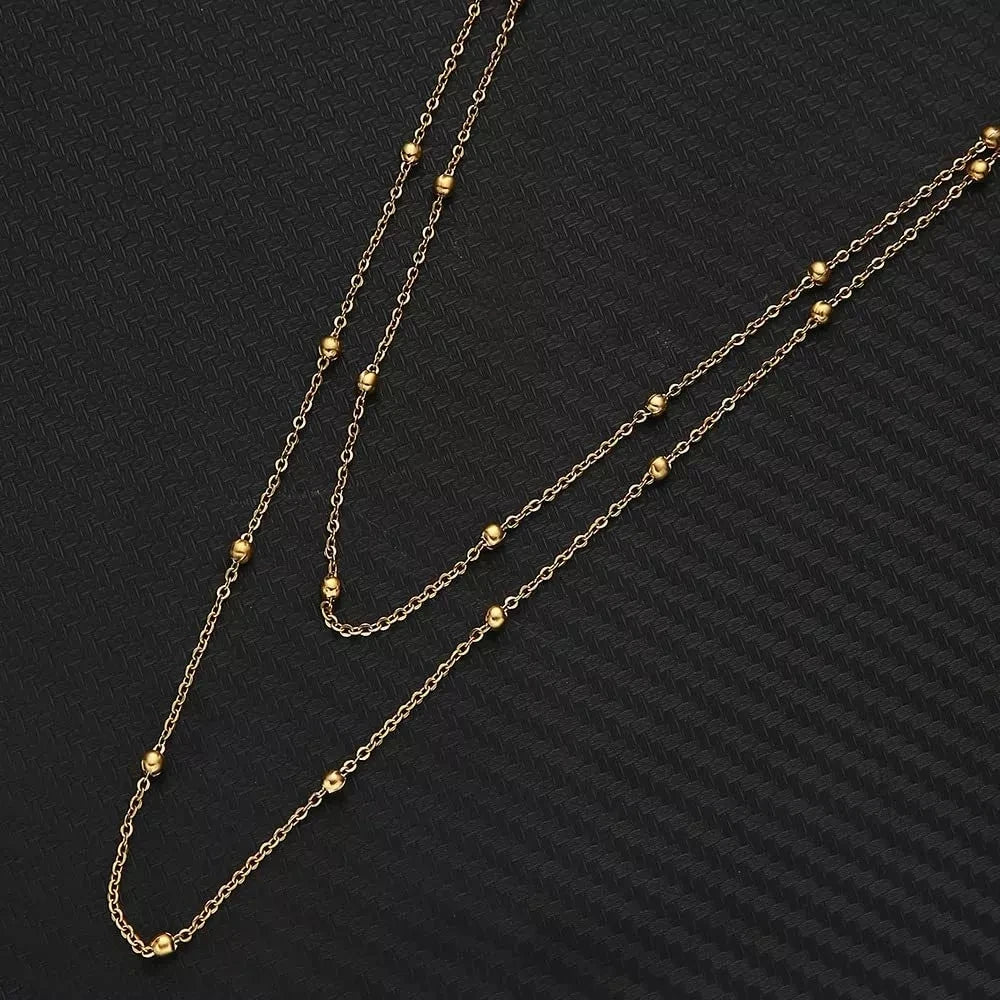 🔥 GoldenGlow™ - Cadena Corporal Ajustable con Perlas Brillantes