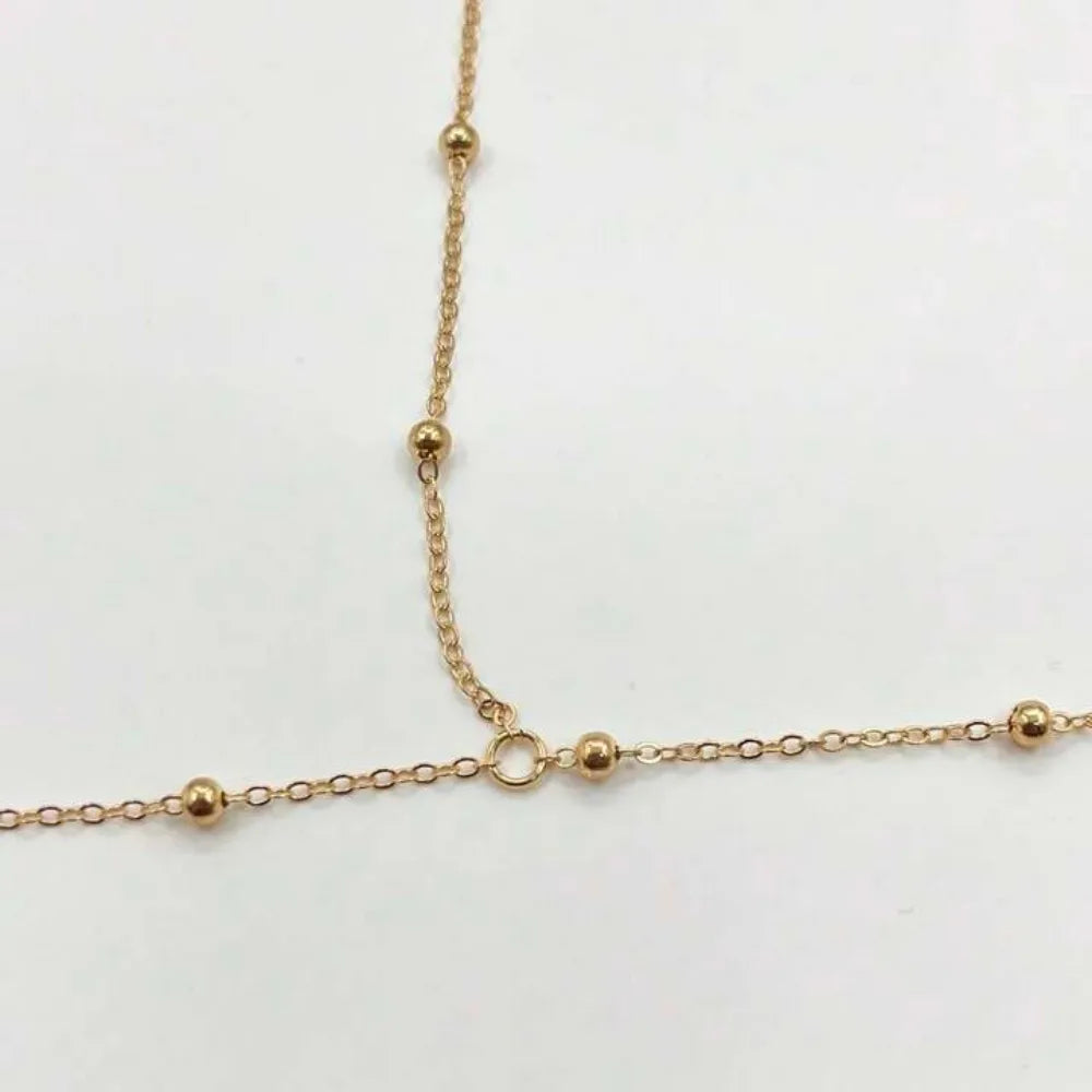 🔥 GoldenGlow™ - Cadena Corporal Ajustable con Perlas Brillantes