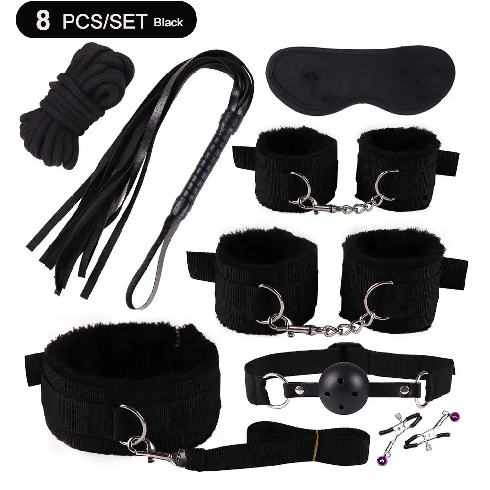 🔥 PassionKit™ - Kit BDSM Completo Premium para Parejas Aventureras (8 Piezas)