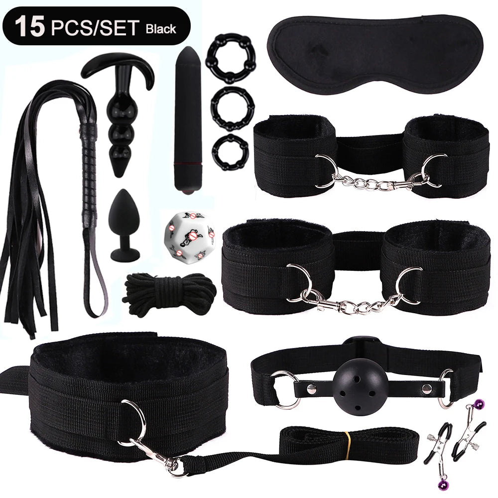 🔥 PassionKit™ - Kit BDSM Completo Premium para Parejas Aventureras (8 Piezas)