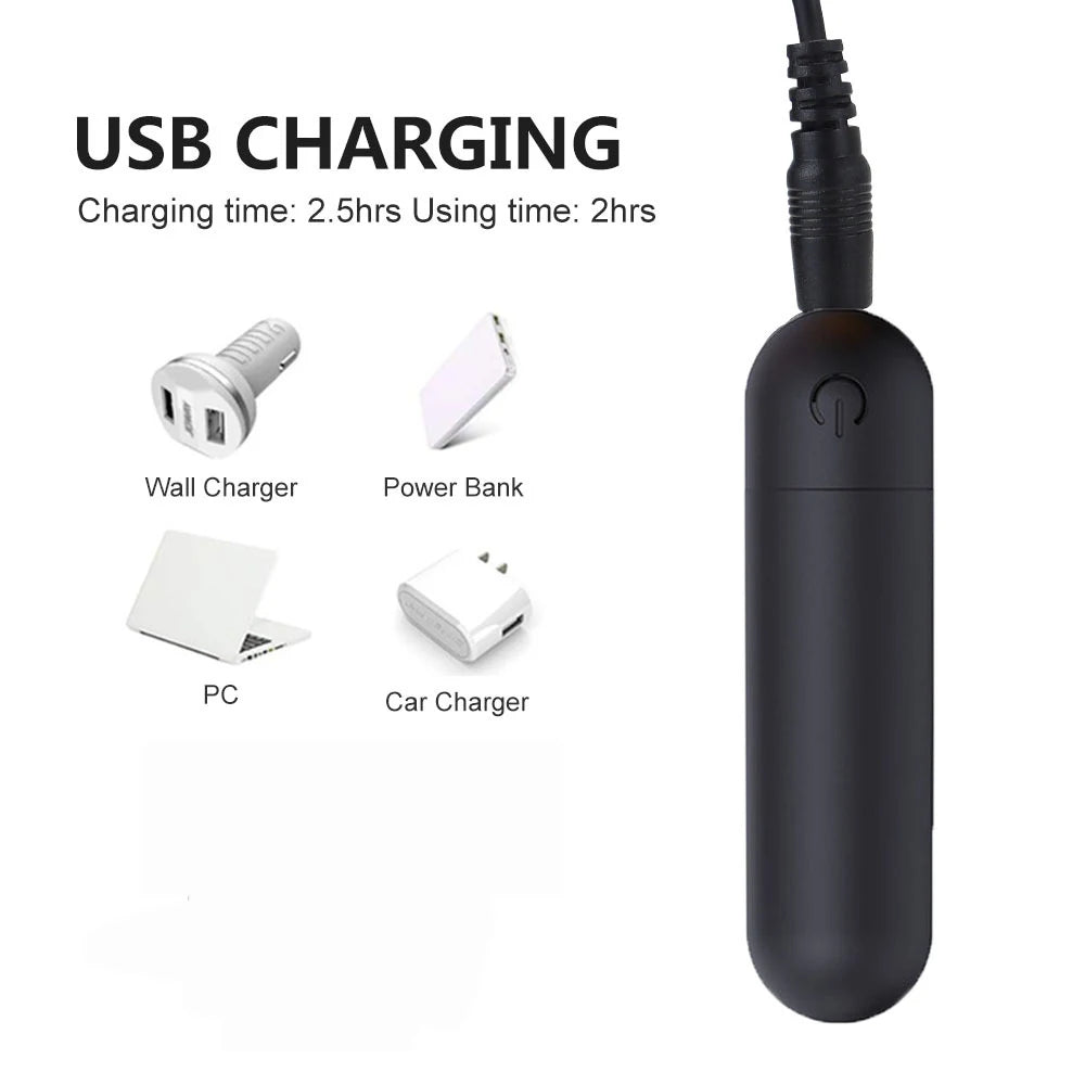 🔥 PowerBullet™ - Vibrador Bullet Recargable USB de 10 Velocidades