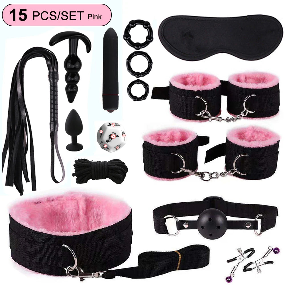 🔥 PassionKit™ - Kit BDSM Completo Premium para Parejas Aventureras (8 Piezas)