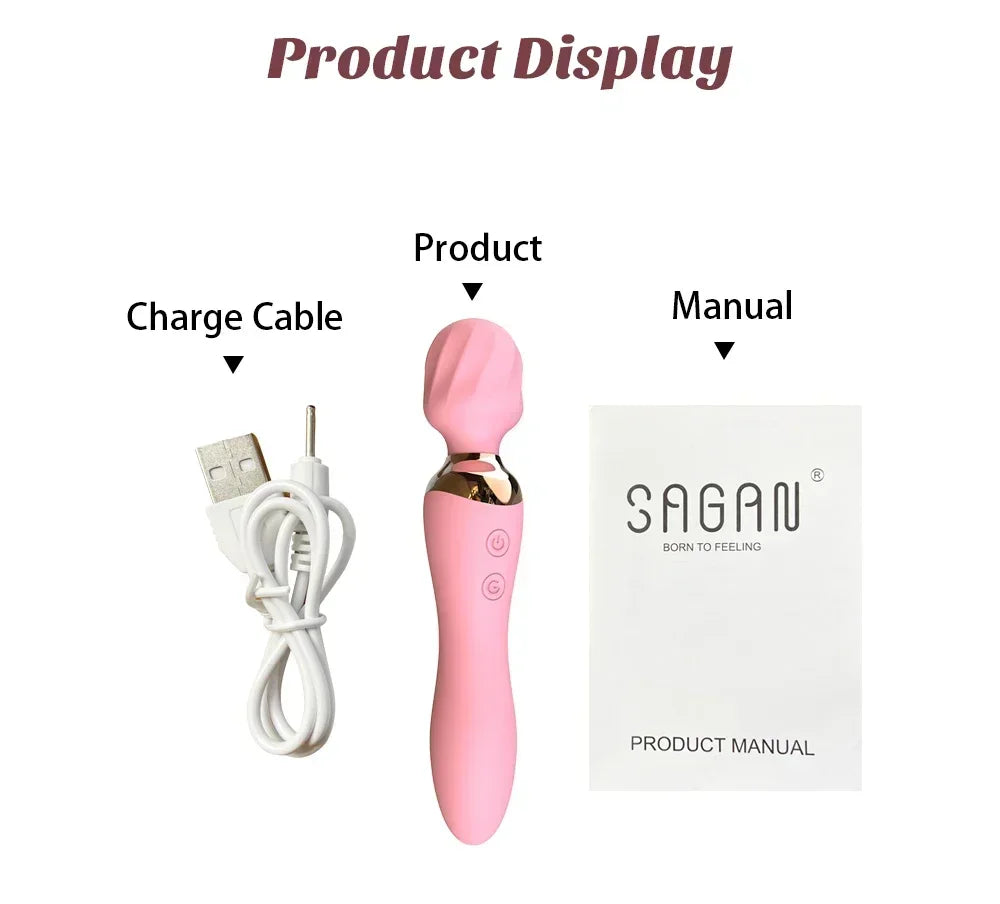 🔥 HeatWand™ - Varita Mágica Premium con Calentamiento y 10 Velocidades
