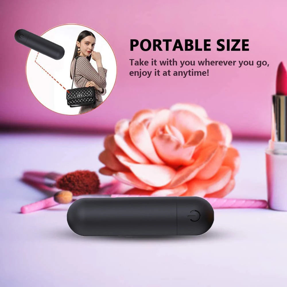 🔥 PowerBullet™ - Vibrador Bullet Recargable USB de 10 Velocidades