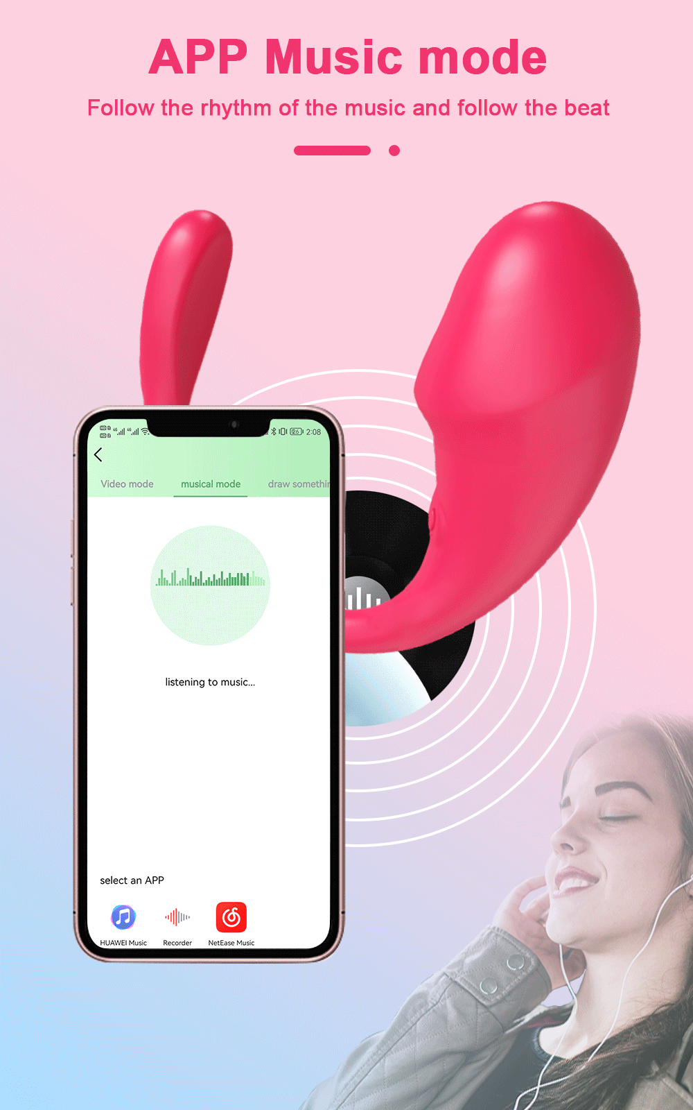 🔥 SmartPleasure™ - Vibrador Inteligente con Control por App Bluetooth