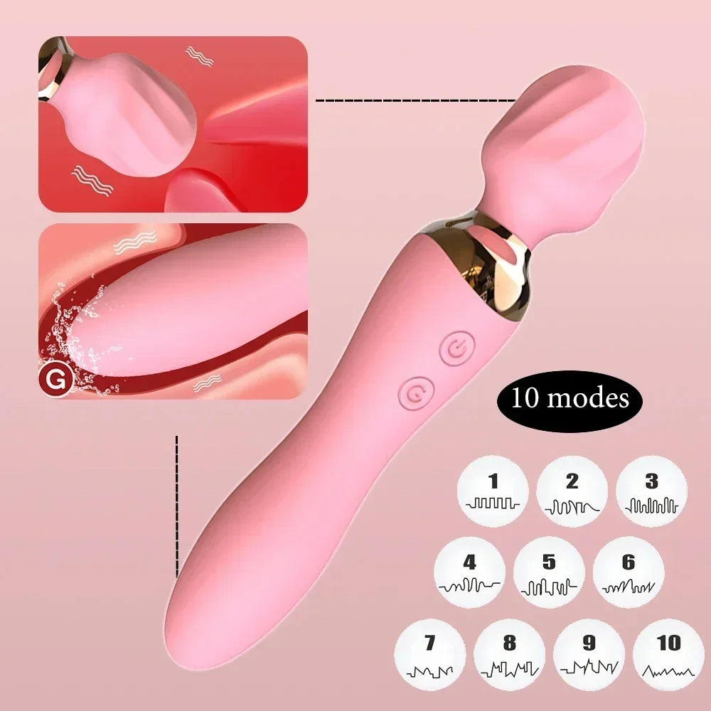 🔥 HeatWand™ - Varita Mágica Premium con Calentamiento y 10 Velocidades