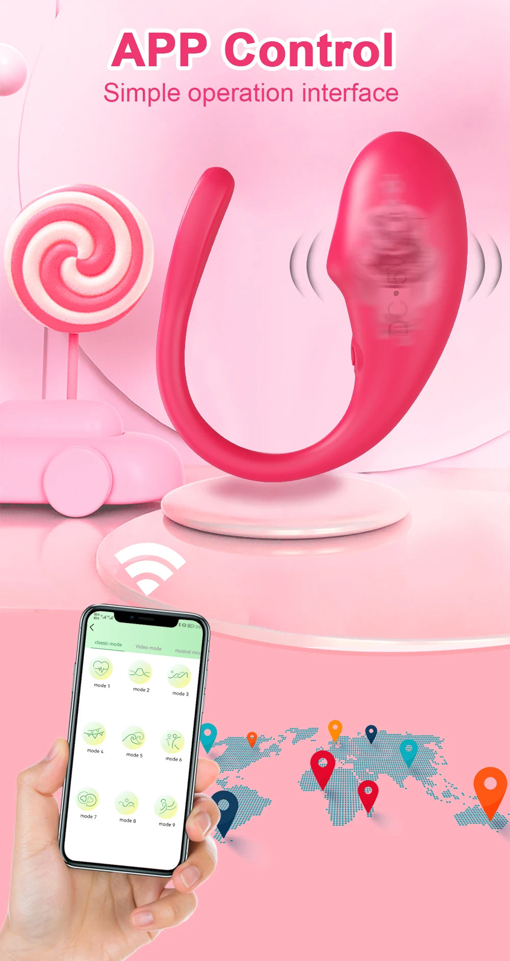 🔥 SmartPleasure™ - Vibrador Inteligente con Control por App Bluetooth
