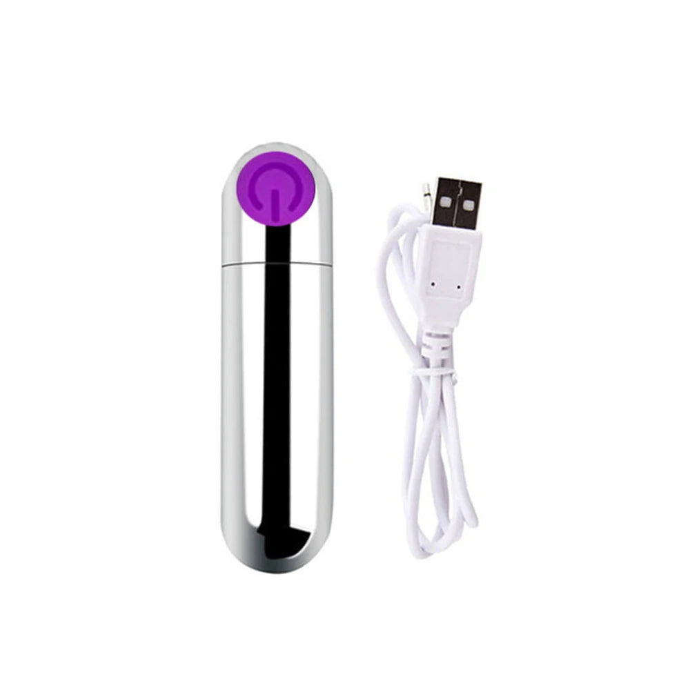 🔥 PowerBullet™ - Vibrador Bullet Recargable USB de 10 Velocidades