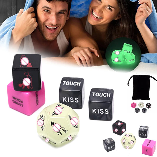 🔥 LoveDice™ - Set de Dados Sexuales Luminosos para Parejas Aventureras