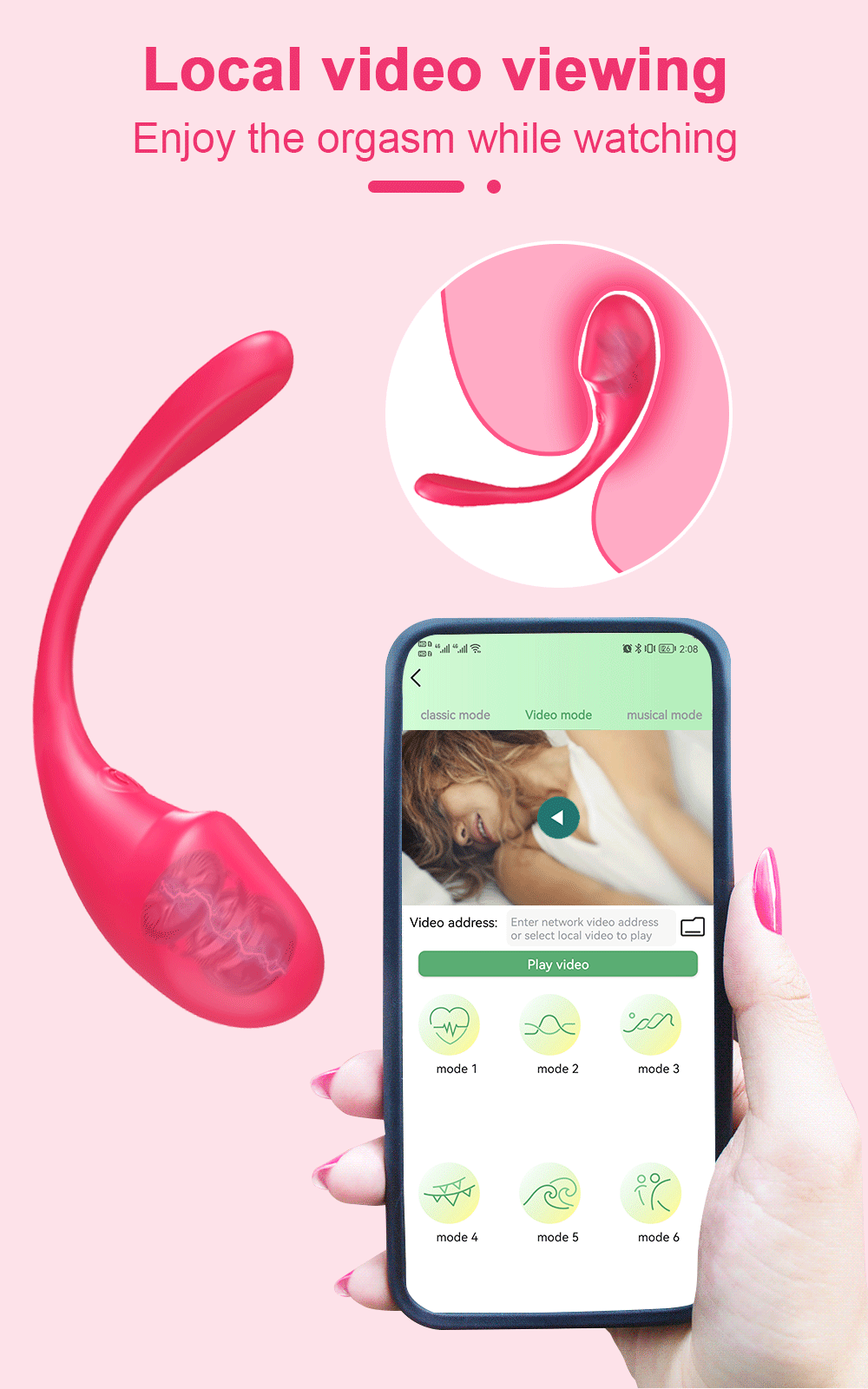 🔥 SmartPleasure™ - Vibrador Inteligente con Control por App Bluetooth