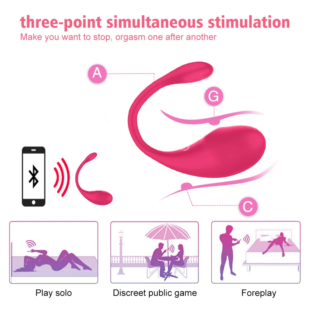 🔥 SmartPleasure™ - Vibrador Inteligente con Control por App Bluetooth