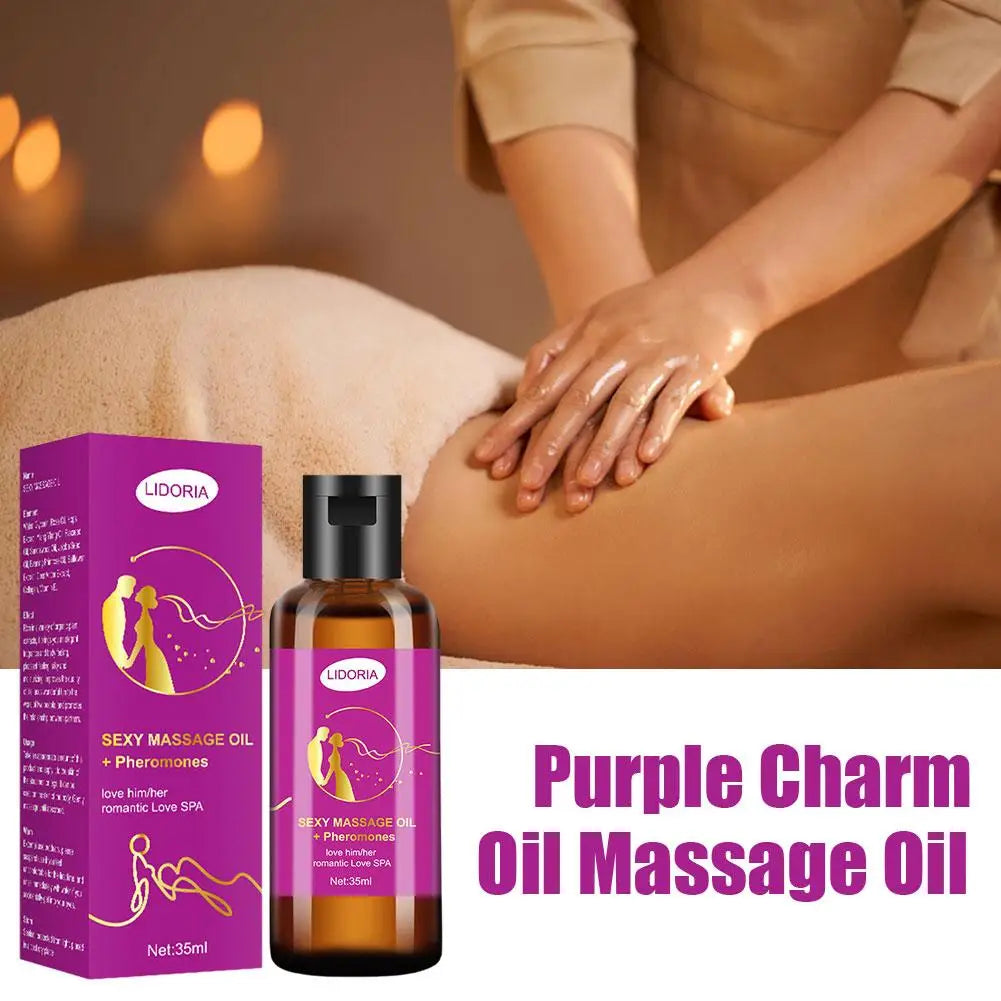 🔥 VelvetTouch™ - Aceite de Masaje Sensual Púrpura Premium (35ml)