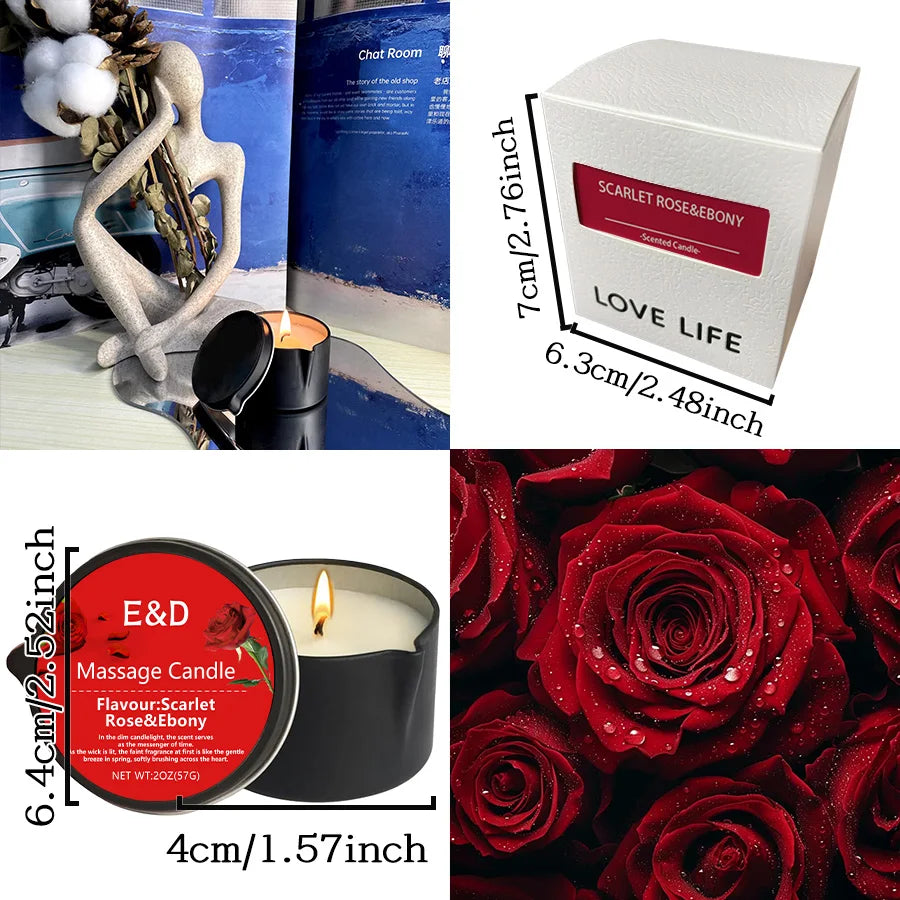 🔥 SensualGlow™ - Vela de Masaje Aromática Premium que se Convierte en Aceite
