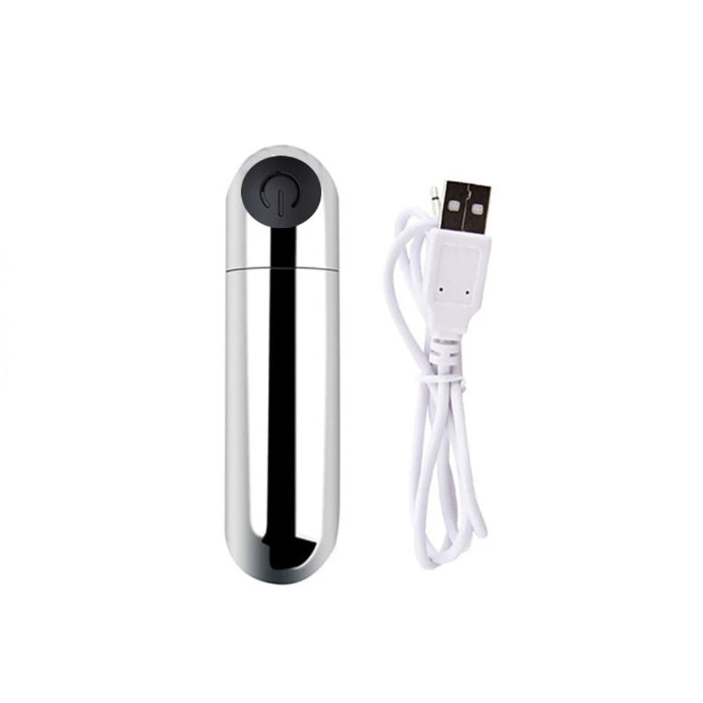 🔥 PowerBullet™ - Vibrador Bullet Recargable USB de 10 Velocidades