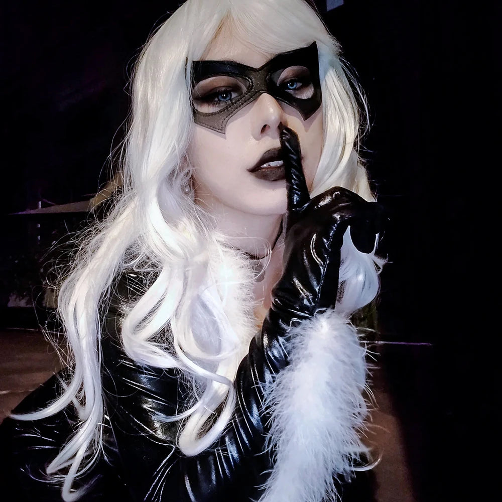 🔥 ShadowCat™ - Máscara Gótica de Cuero Premium Estilo Felino
