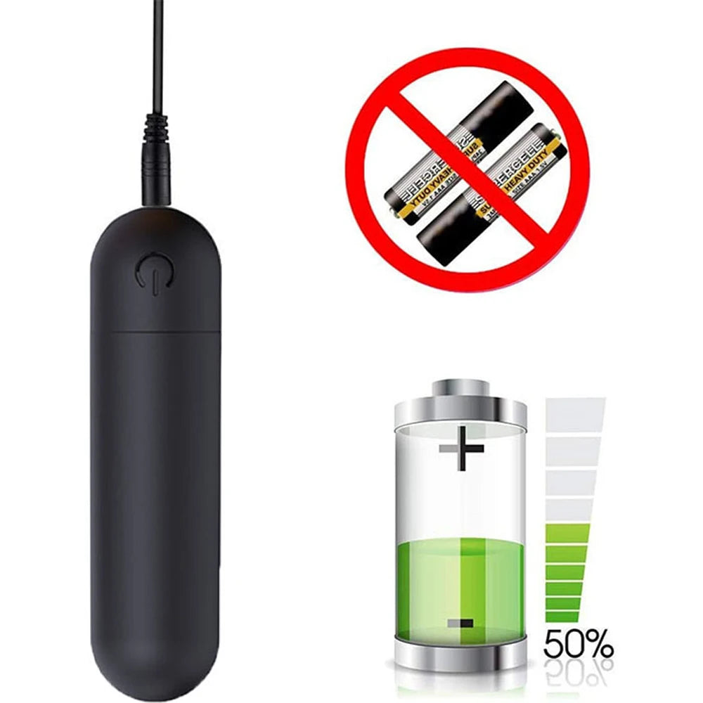 🔥 PowerBullet™ - Vibrador Bullet Recargable USB de 10 Velocidades