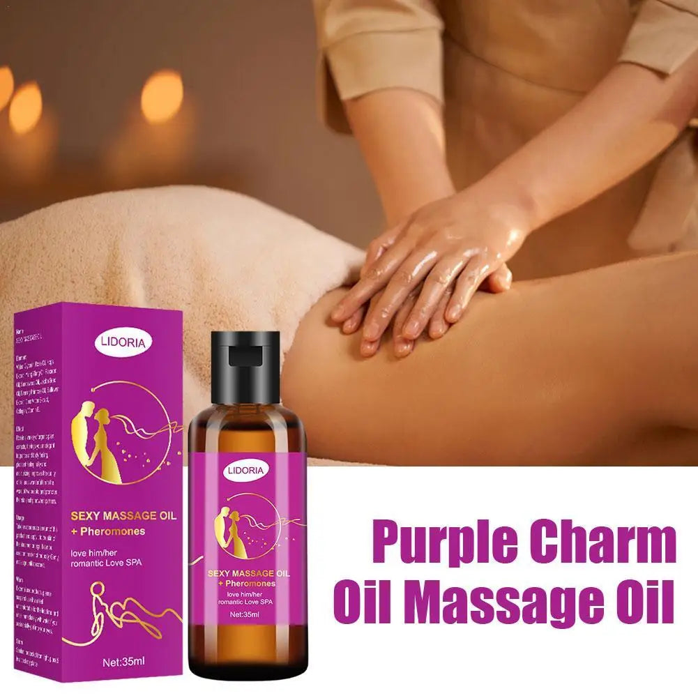 🔥 VelvetTouch™ - Aceite de Masaje Sensual Púrpura Premium (35ml)