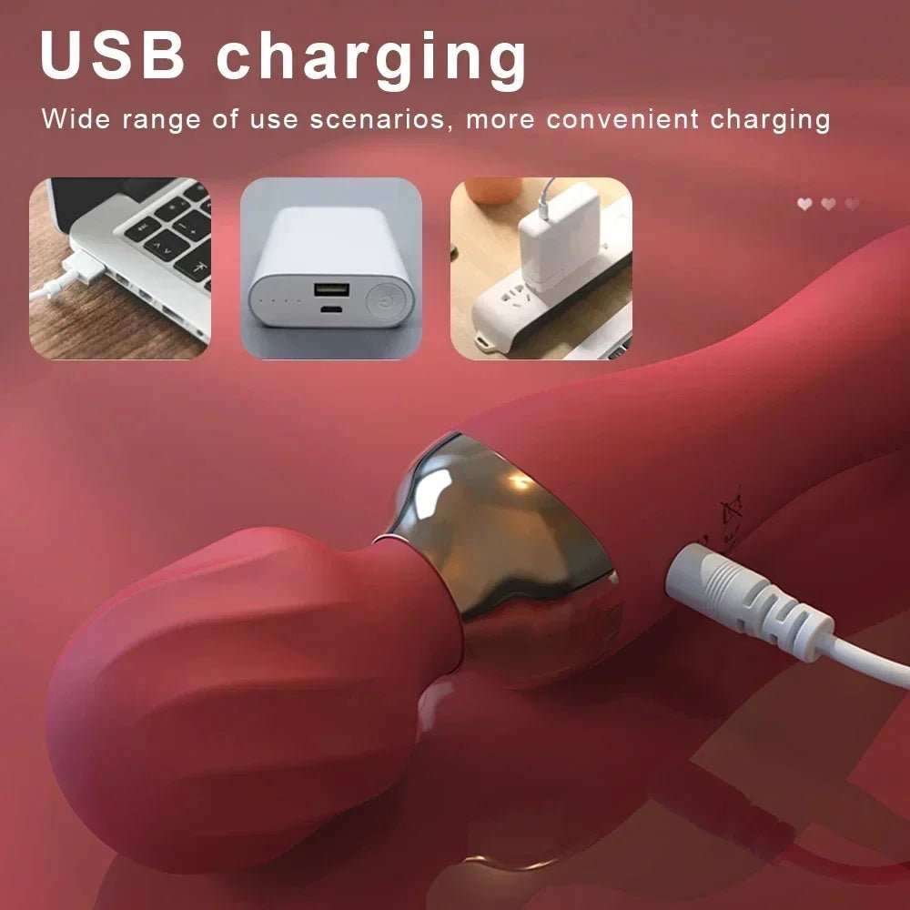 🔥 HeatWand™ - Varita Mágica Premium con Calentamiento y 10 Velocidades - Sensualease