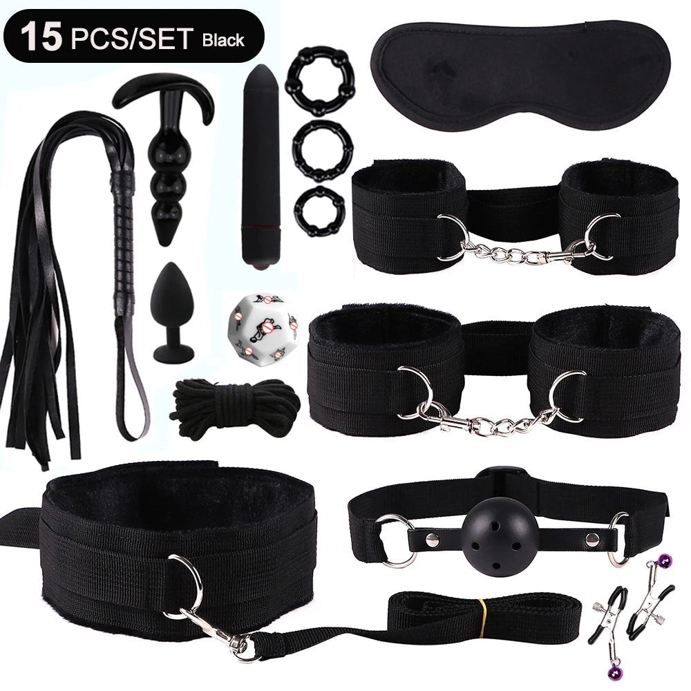 🔥 PassionKit™ - Kit BDSM Completo Premium para Parejas Aventureras (8 Piezas) - Sensualease