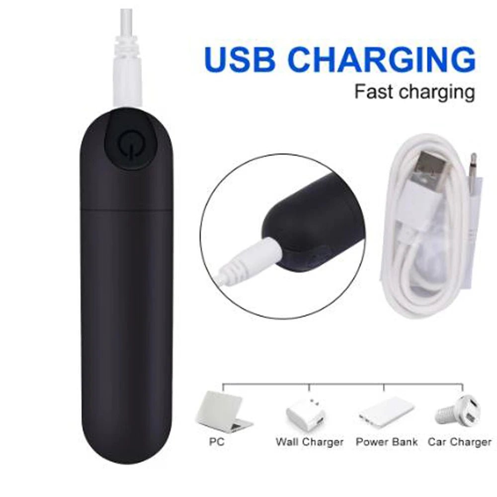 🔥 PowerBullet™ - Vibrador Bullet Recargable USB de 10 Velocidades - Sensualease