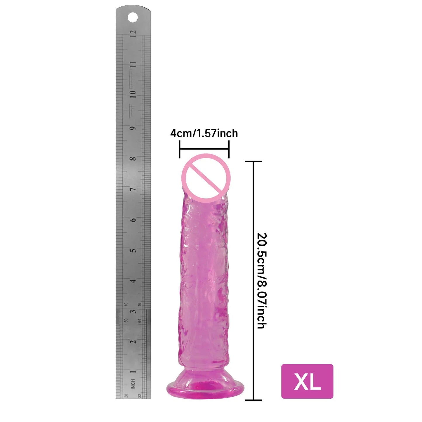 🔥 RealFeel™ - Dildo Realista TPE con Ventosa Premium. Juguetes Unisex - Sensualease