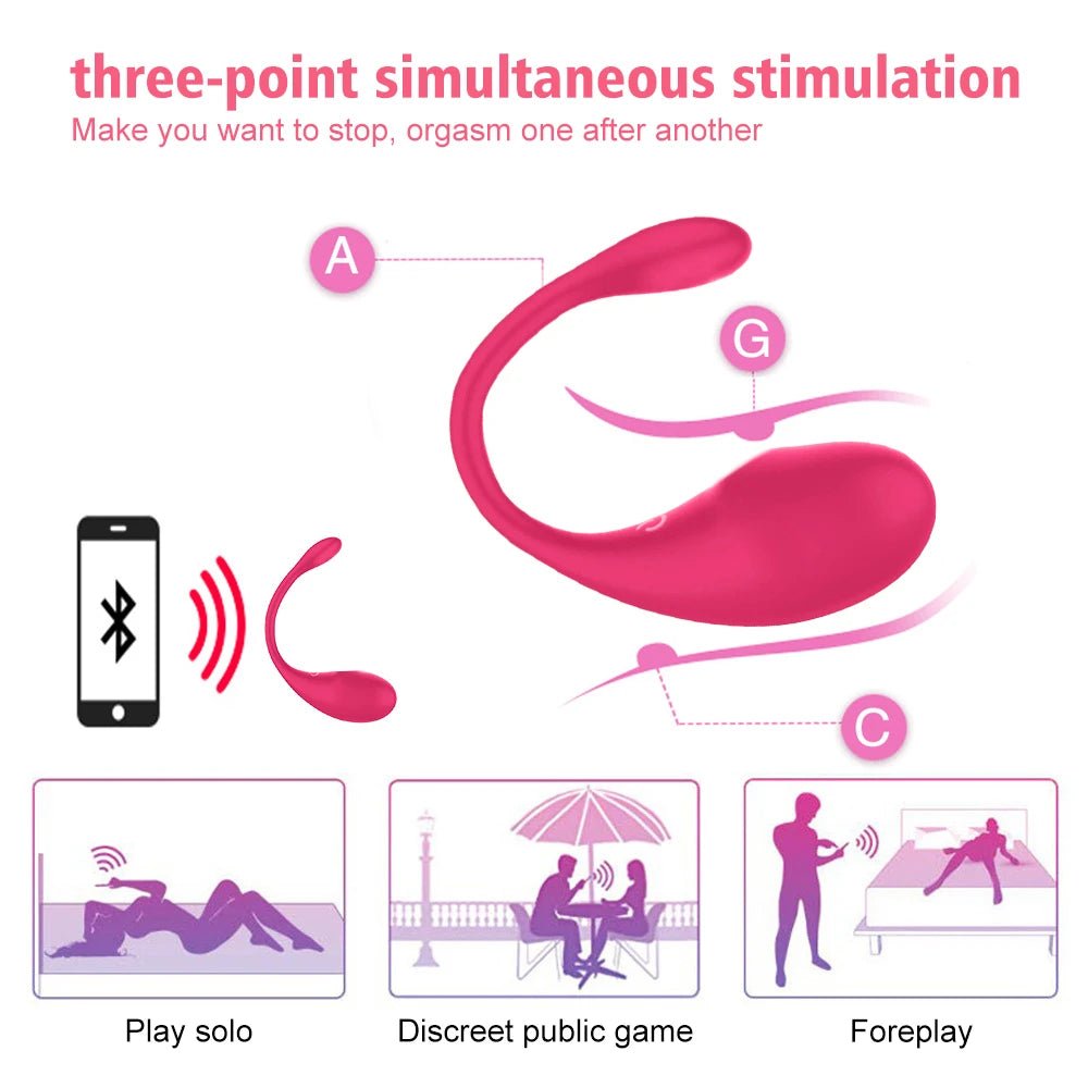 🔥 SmartPleasure™ - Vibrador Inteligente con Control por App Bluetooth - Sensualease